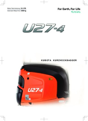 Mini bageri Kubota U27-4 NGL