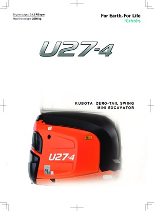Mini bageri Kubota U27-4 NGL