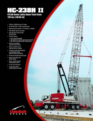 Pokretne dizalice - Rešetkasta grana Link-Belt HC-238H II