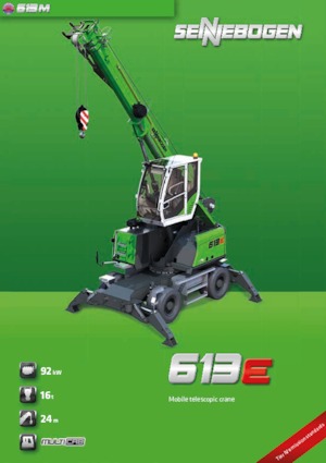 Pokretne dizalice - Teleskopska grana Sennebogen 613 M