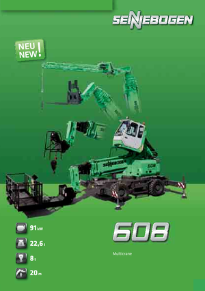 Pokretne dizalice - Teleskopska grana Sennebogen 608 Multicrane