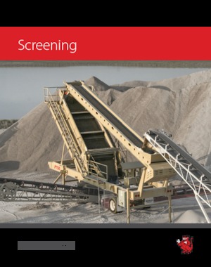 Pokretna postrojenja za prosijavanje KPI-JCI “SI” Quarry