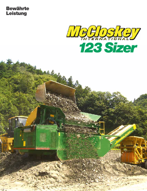 Pokretna postrojenja za prosijavanje McCloskey 123 Sizer