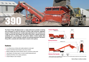 Pokretna postrojenja za prosijavanje Terex-Finlay 390 Hydrascreen