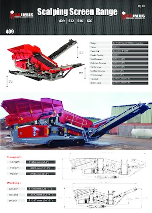 Pokretna postrojenja za prosijavanje Maximus 409