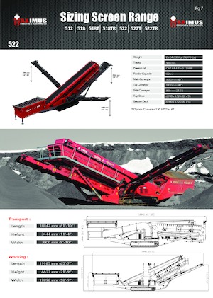 Pokretna postrojenja za prosijavanje Maximus 522