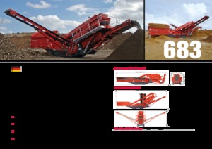 Pokretna postrojenja za prosijavanje Terex-Finlay 683