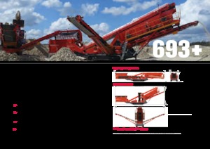 Pokretna postrojenja za prosijavanje Terex-Finlay 693+