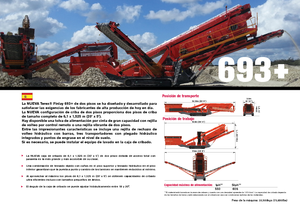 Pokretna postrojenja za prosijavanje Terex-Finlay 693 Supertrak