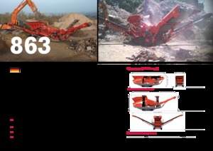 Pokretna postrojenja za prosijavanje Terex-Finlay 863+