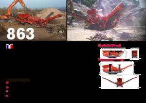 Pokretna postrojenja za prosijavanje Terex-Finlay 863+