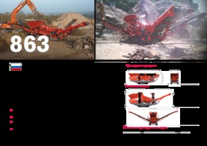 Pokretna postrojenja za prosijavanje Terex-Finlay 863+