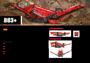 Pokretna postrojenja za prosijavanje Terex-Finlay 883+