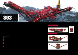 Pokretna postrojenja za prosijavanje Terex-Finlay 893