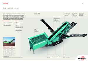 Pokretna postrojenja za prosijavanje Powerscreen Chieftain 1400