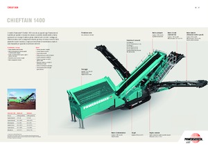 Pokretna postrojenja za prosijavanje Powerscreen Chieftain 1400