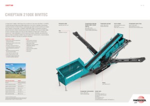 Pokretna postrojenja za prosijavanje Powerscreen Chieftain 2100X Bivitec