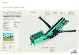 Pokretna postrojenja za prosijavanje Powerscreen Chieftain 2100X Bivitec