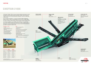 Pokretna postrojenja za prosijavanje Powerscreen Chieftain 2100X