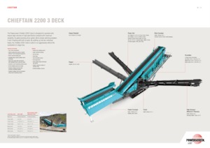 Pokretna postrojenja za prosijavanje Powerscreen Chieftain 2200 3 Deck