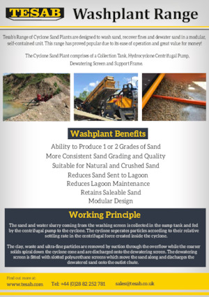 Pokretna postrojenja za prosijavanje Tesab DSP150 