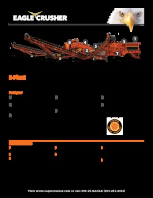 Pokretna postrojenja za prosijavanje Eagle Crusher E-Plant