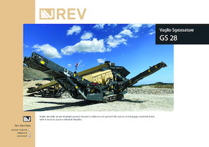 Pokretna postrojenja za prosijavanje REV GS 28