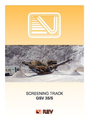 Pokretna postrojenja za prosijavanje REV GSV 35 S