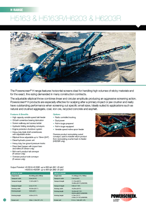 Pokretna postrojenja za prosijavanje Powerscreen H 5163