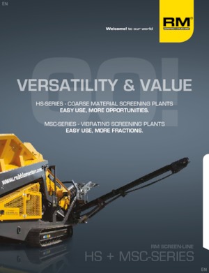 Pokretna postrojenja za prosijavanje Rubble Master HS 7500M