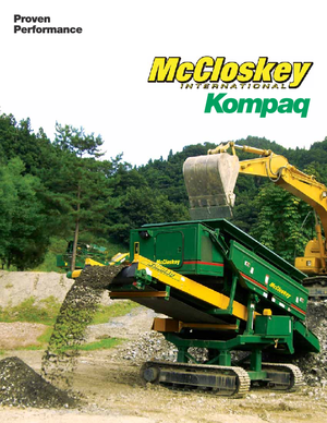 Pokretna postrojenja za prosijavanje McCloskey Kompaq