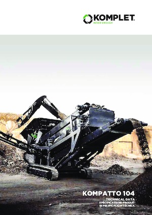 Pokretna postrojenja za prosijavanje Komplet KOMPATTO 104