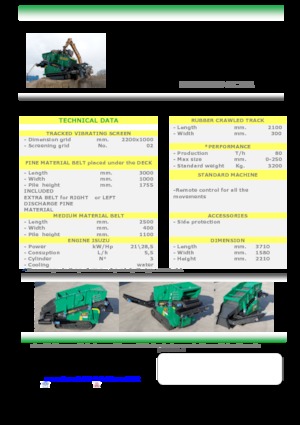Pokretna postrojenja za prosijavanje Komplet Kompatto SC 221 