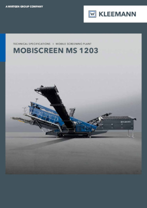 Pokretna postrojenja za prosijavanje Kleemann MS 1203