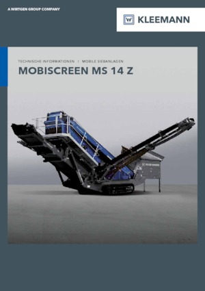 Pokretna postrojenja za prosijavanje Kleemann MS 14 Z