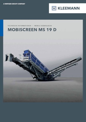 Pokretna postrojenja za prosijavanje Kleemann MS 19 D