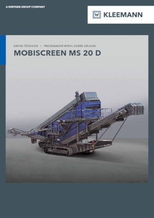 Pokretna postrojenja za prosijavanje Kleemann MS 20 D
