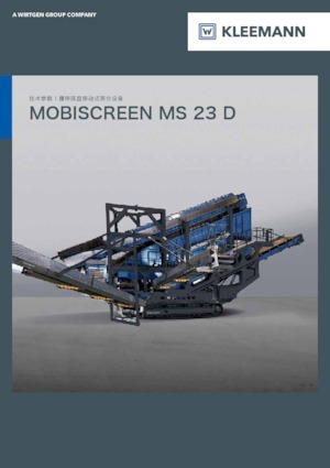Pokretna postrojenja za prosijavanje Kleemann MS 23 D