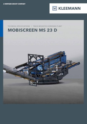 Pokretna postrojenja za prosijavanje Kleemann MS 23 D
