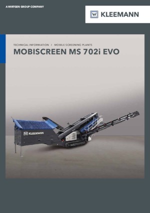 Pokretna postrojenja za prosijavanje Kleemann MS 702i EVO