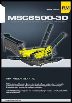 Pokretna postrojenja za prosijavanje Rubble Master MSC 6500-3D