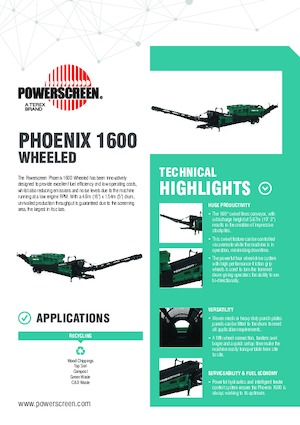 Mobilna sita s bubnjem Powerscreen Phoenix 1600