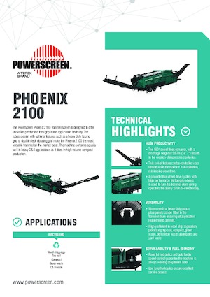 Mobilna sita s bubnjem Powerscreen Phoenix 2100