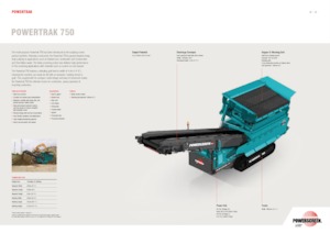 Pokretna postrojenja za prosijavanje Powerscreen Powertrak 750