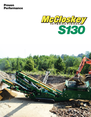 Pokretna postrojenja za prosijavanje McCloskey S130 3-Deck