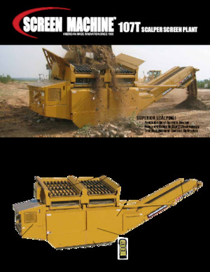 Pokretna postrojenja za prosijavanje Screen Machine Industries  Scalper 107T