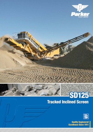 Pokretna postrojenja za prosijavanje Parker SD125