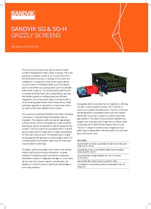 Pokretna postrojenja za prosijavanje Sandvik SG1841
