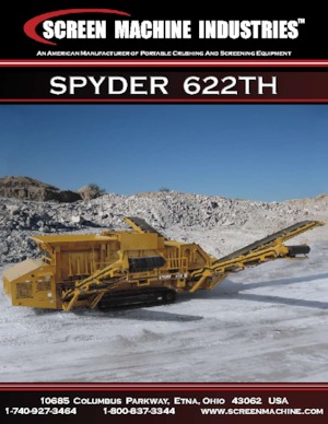 Pokretna postrojenja za prosijavanje Screen Machine Industries  Spyder 622TH