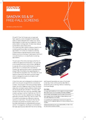 Pokretna postrojenja za prosijavanje Sandvik SF1443